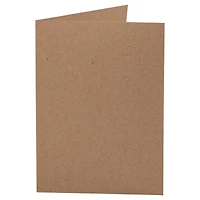 JAM Paper A2 Brown Kraft Recycled Blank Foldover Cards