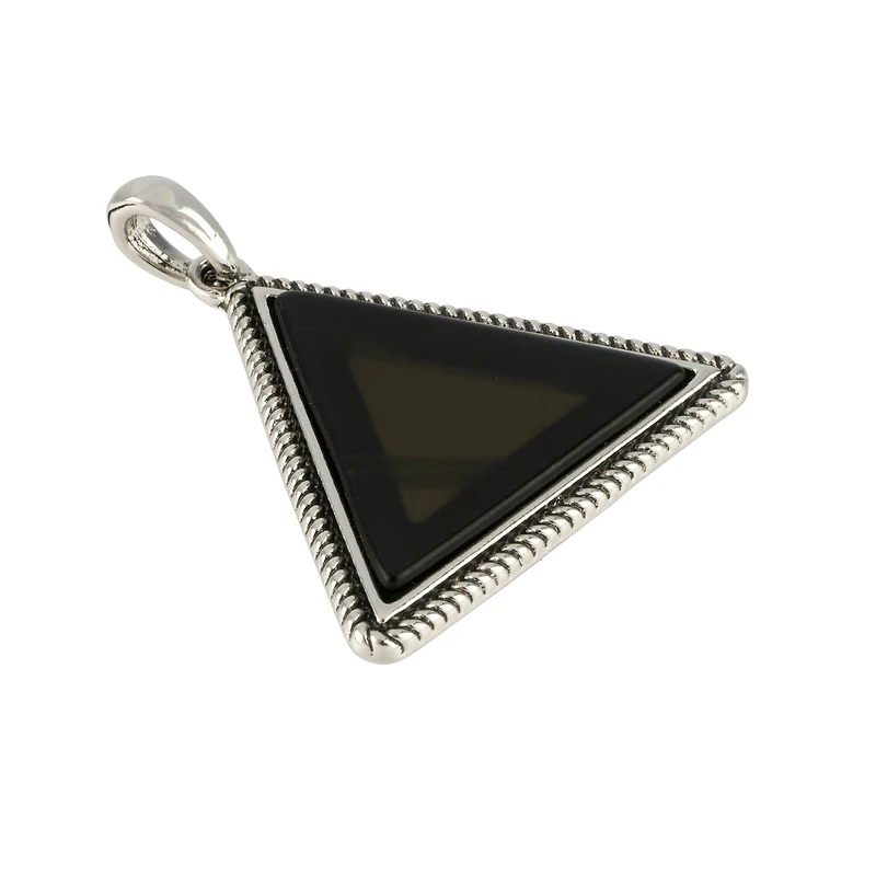 Black Metal Triangle Pendant by Bead Landing™