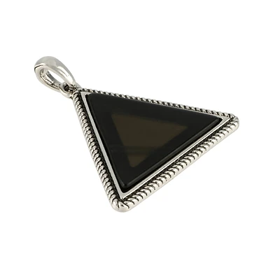 Black Metal Triangle Pendant by Bead Landing™