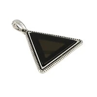 Black Metal Triangle Pendant by Bead Landing™