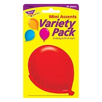 TREND Enterprises® Party Balloons Mini Accents Variety Pack, 6 Packs of 36