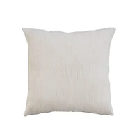 Hello Honey® Cream Woven Linen & Cotton Waffle Pillow