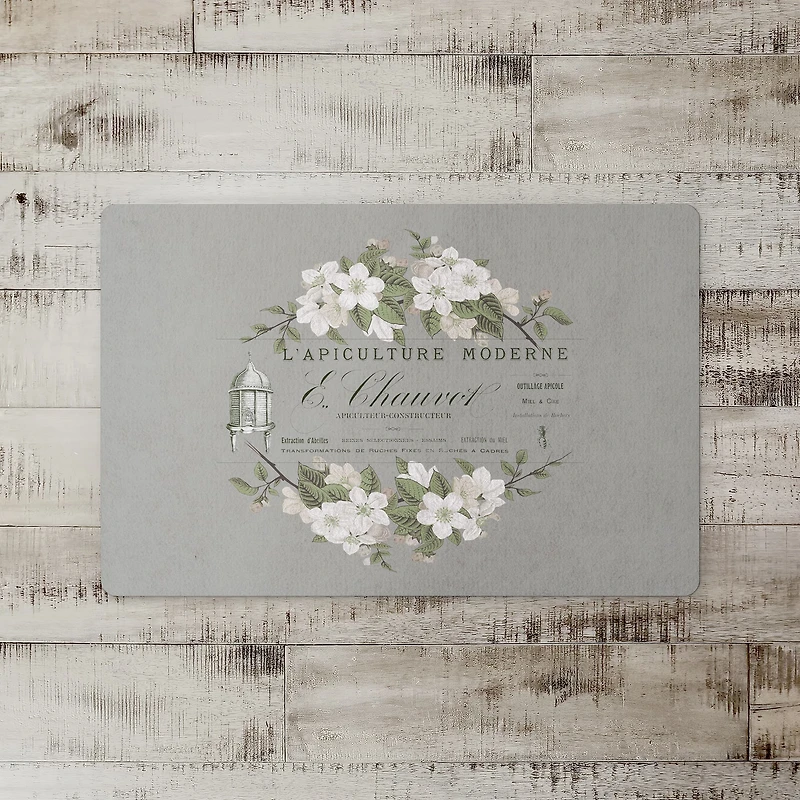 French Beekeeper Floral Floor Mat