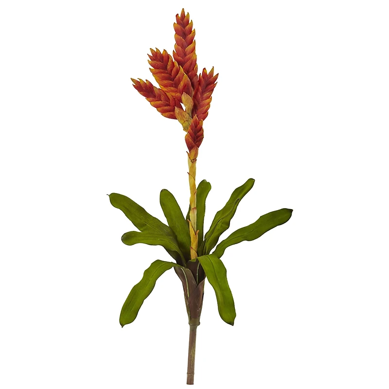 23" Tropical Bromeliad Artificial Flower (Set of 3)