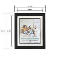 Expressions™ 8" x 10" Black Tabletop Frame with Mat by Studio Décor®