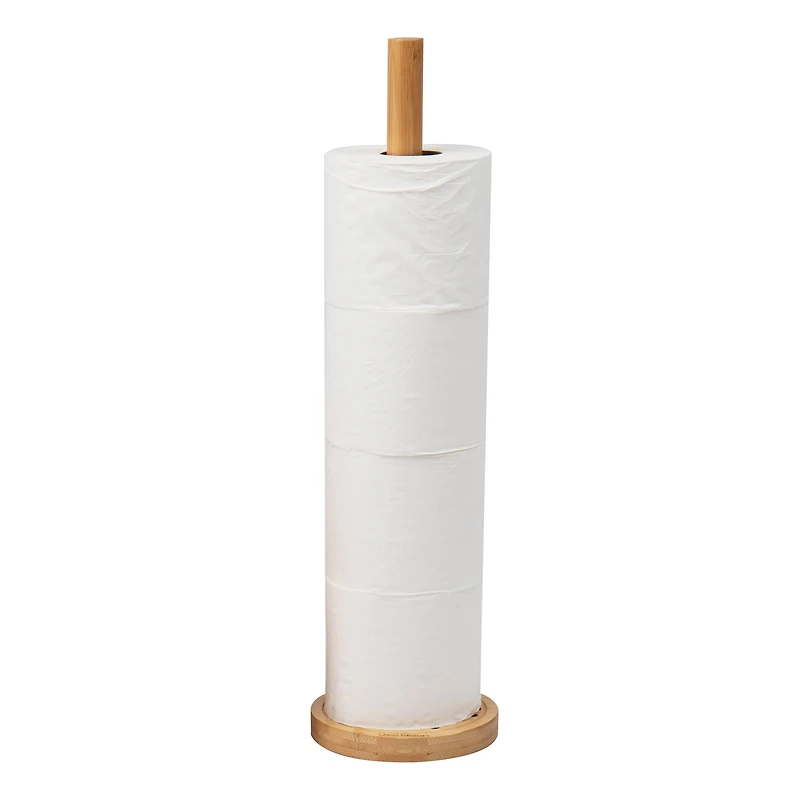 Mind Reader Lattice Bamboo Tissue Box Cover & Toilet Paper Holder Set