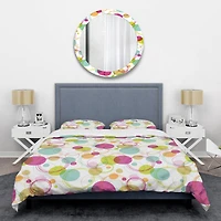 Designart 'Retro Circular Design II' Mid-Century Duvet Cover Set