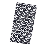 Navy Wavy Arch 10" x 10"  Cotton Twill Napkin