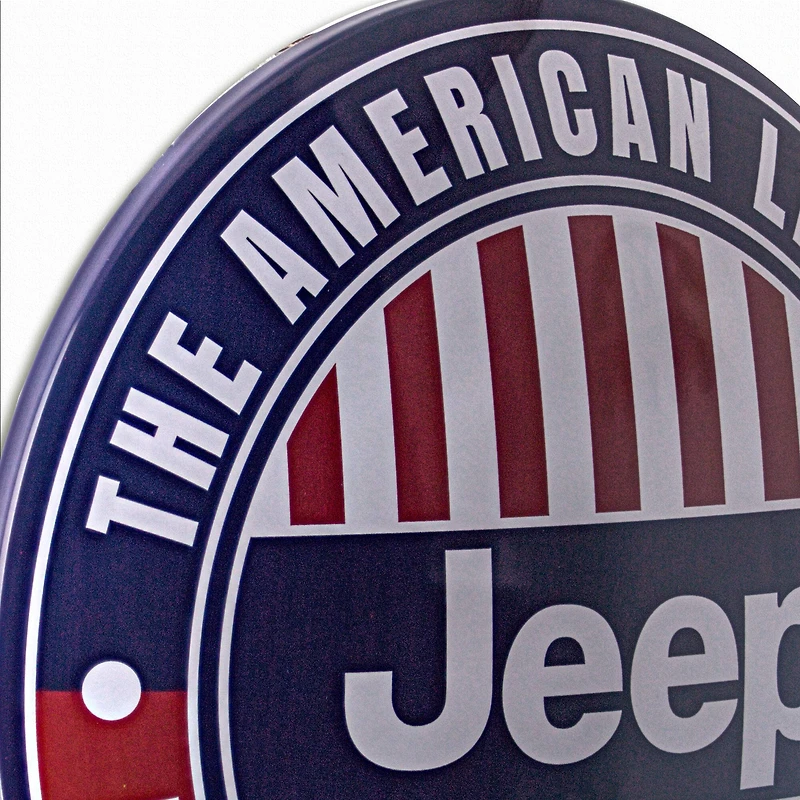 Licensed Jeep 4 X 4 Dome Metal Sign