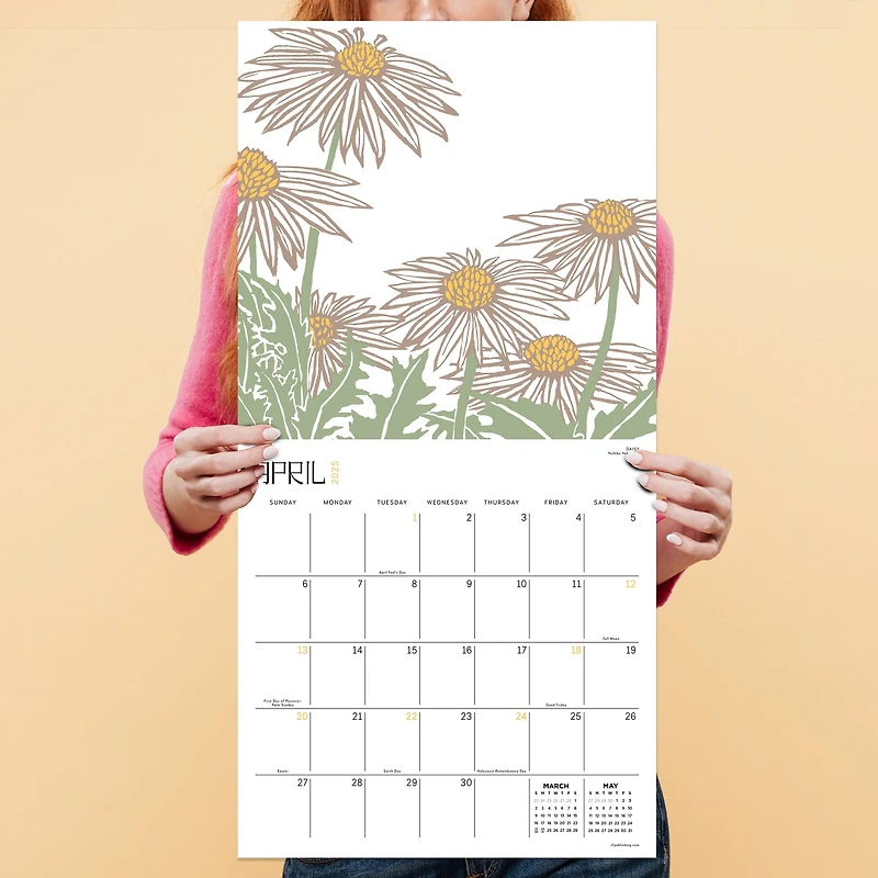 TF Publishing 2025 Flower Garden Wall Calendar