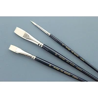 Protégé White Nylon Short Handle 3 Piece Brush Set