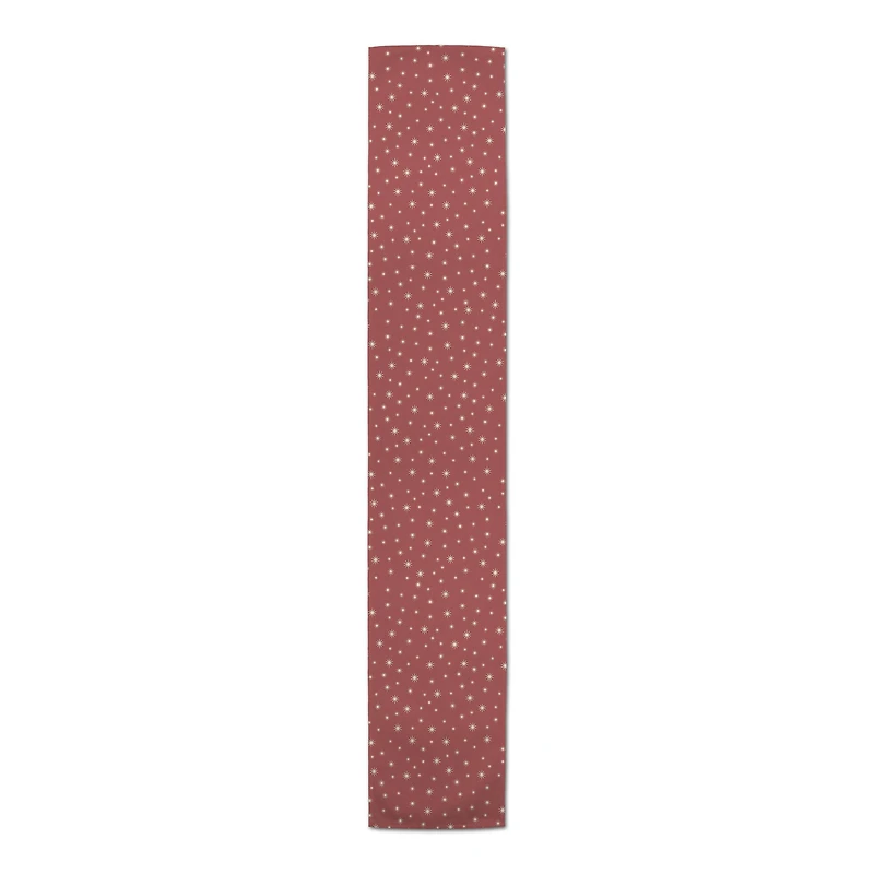 90" Red Twinkle Cotton Twill Runner