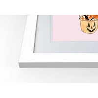 Candy Face White Framed Print Wall Art