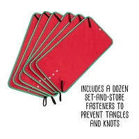 Honey Can Do Red Holiday Light Storage Box