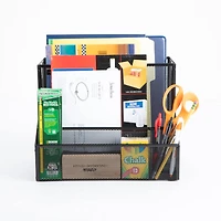 Mind Reader Large Black Metal File Organizer Basket