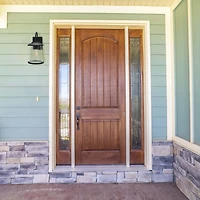 Hello Honey® Robert Stevenson Lighting Hudson 14.5" Distressed Zinc Metal & Seedy Glass Outdoor Light