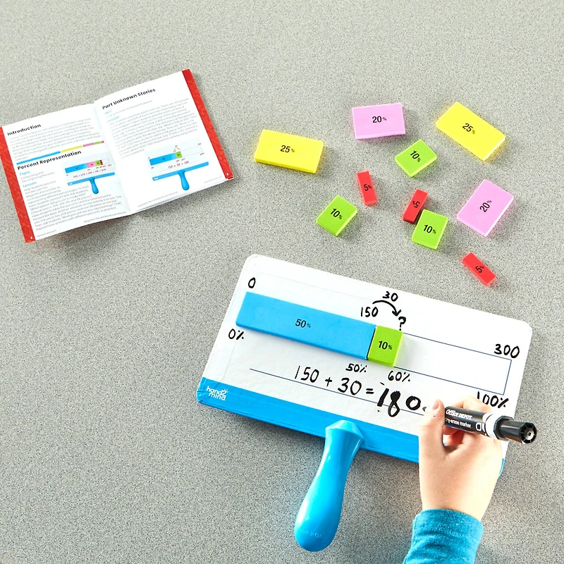 hand2mind® Magnetic Percent Bars Classroom Set