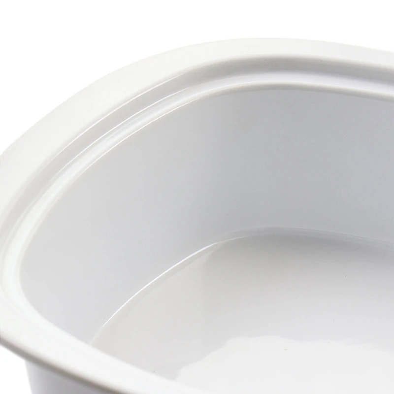 Gibson Elite® 1.9qt. White Ceramic Casserole with Glass Lid