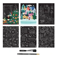 Brea Reese™ 9" x 12" Modern Christmas Scratch Art Paper Pad