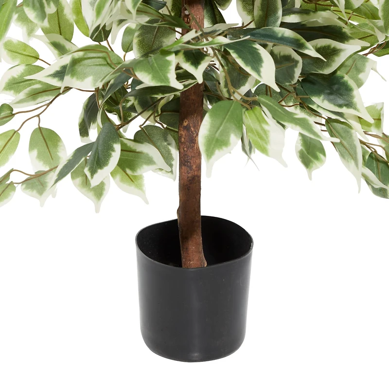 Ficus Tree Artificial Decorative Foliage, 45", Green