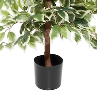 Ficus Tree Artificial Decorative Foliage, 45", Green
