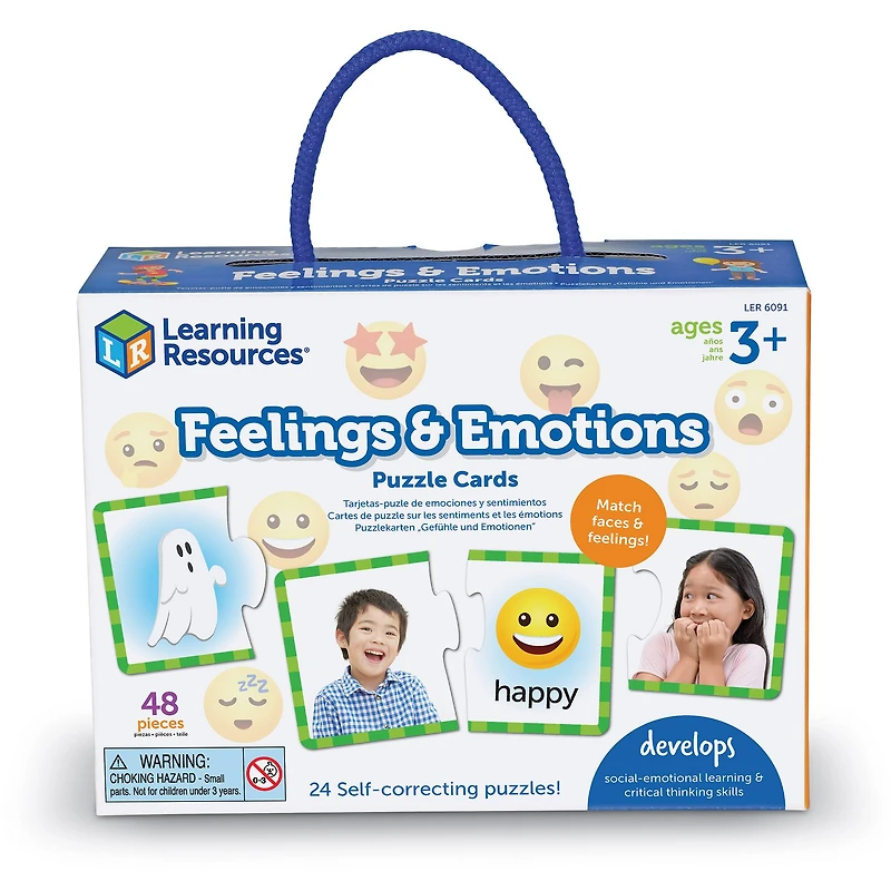Learning Resources Feelings & Emotions Puzzle Cards