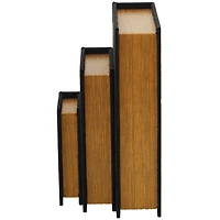 Black Linen Faux Book Box Set