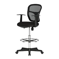 Studio Designs Riviera Height Adjustable Drafting Chair with Mesh Back