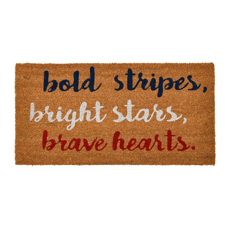 Hello Honey® Bold Bright Brave Coir Doormat