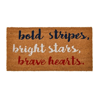 Hello Honey® Bold Bright Brave Coir Doormat