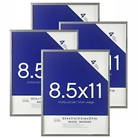 4 Pack Basics 8.5" x 11" Multipurpose Wall Frames by Studio Décor