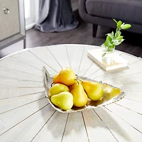 CosmoLiving by Cosmopolitan 16" Silver Aluminum Contemporary Tray