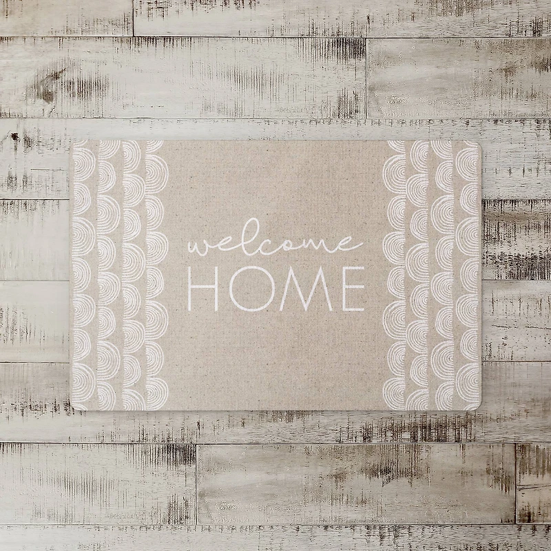 Welcome Home Half Moon 27" x 18" Floor Mat