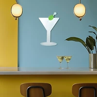 American Art Decor Tipsy Martini Wall Plaque - 15" x 24" x 8.75"