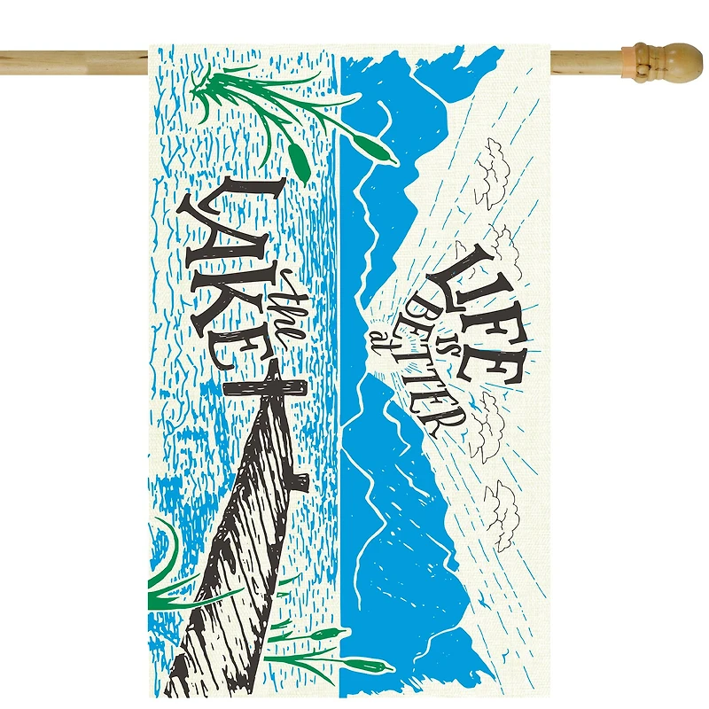 Life is Better at the Lake Doormat