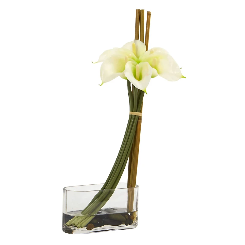 18" Calla Lily with Bamboo Arrangement