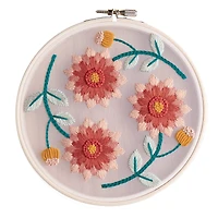 Leisure Arts® 6" Dahlia Embroidery Kit