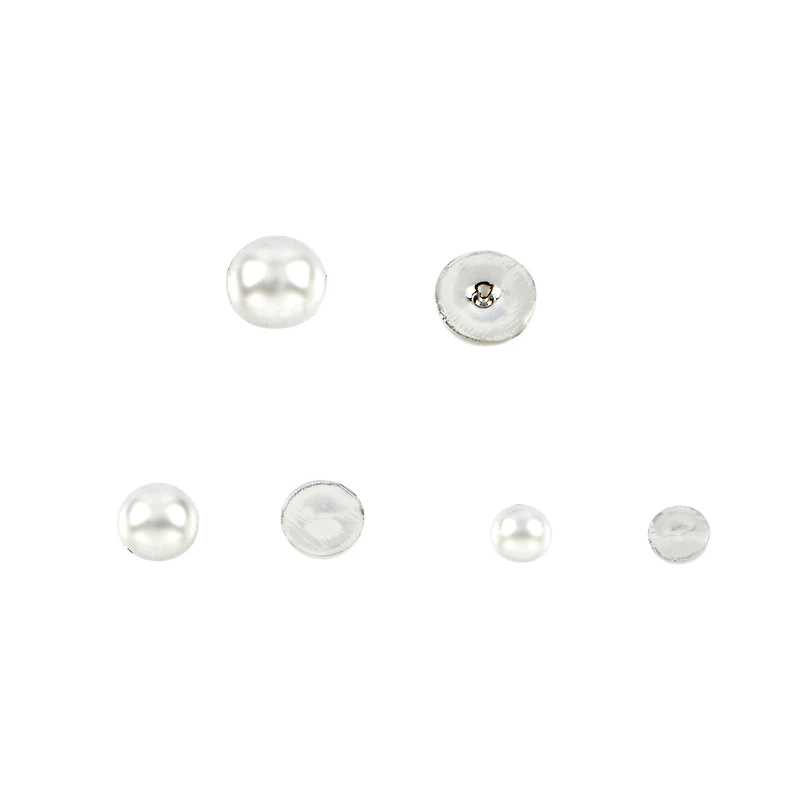 Plastic Flatback Pearls Mix by Bead Landing