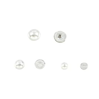 Plastic Flatback Pearls Mix by Bead Landing