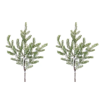 Wintry Green & Brown Pine Spray, 2ct.