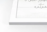 Autumn Days Fall Print in Walnut Frame