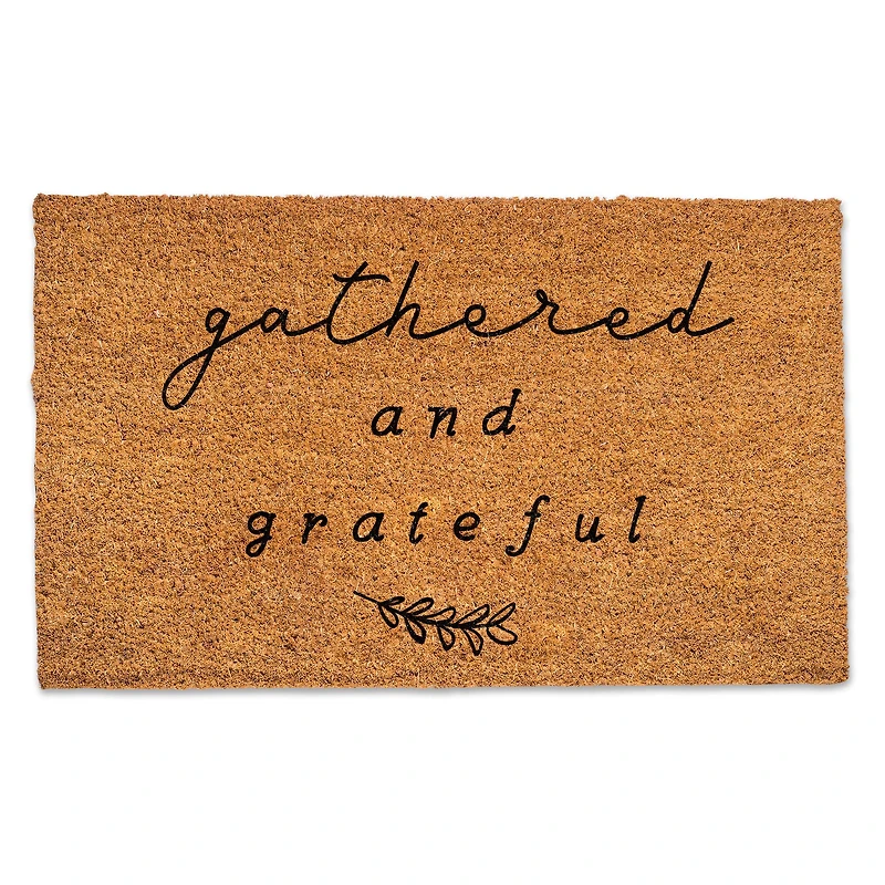Gathered And Grateful 30" x 18" Door Mat