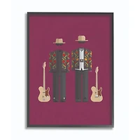 Stupell Industries ZZTop Fashion Design Black Framed Wall Art