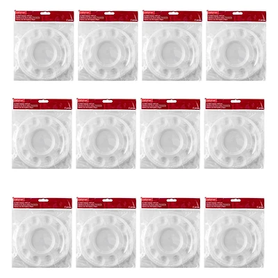 12 Pack: 10-Well Paint Palette with Lid by Craft Smart®