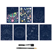 Brea Reese™ 6" x 8" Spring Garden Scratch Art Paper Pad