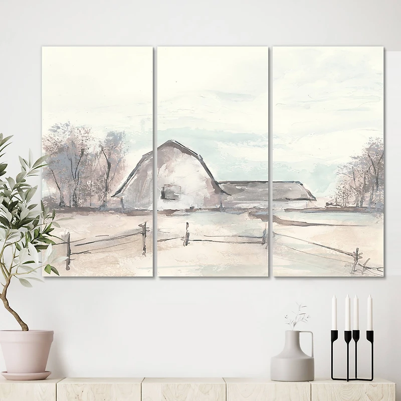 Designart - Farmhouse Barn Grey VIII