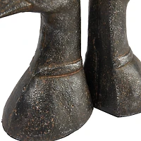 Hello Honey® 5.8" Black Iron Duck Bookends Set