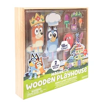Bluey Magnetic Wooden Playhouse Set