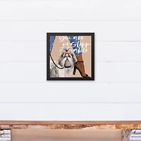 You are Un-stoppable 12" x 12" Black Framed Canvas