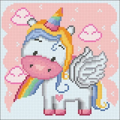 Crafting Spark Rainbow Unicorn Diamond Painting Kit